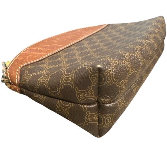 Pre-Owned Celine Macadam Brown and Tan Cosmetic Bag - Picture 5 of 16
